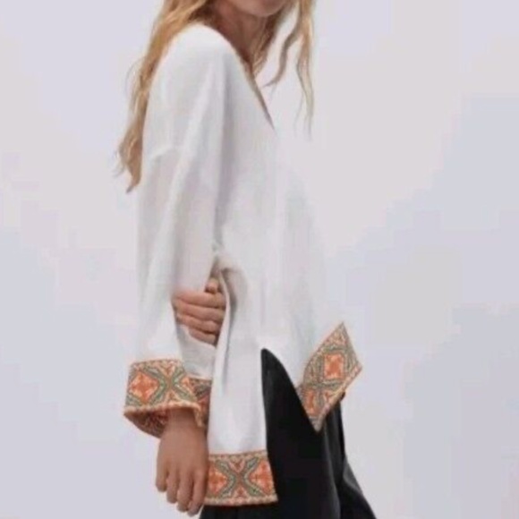 Zara Tunic Top Size XL  NWT - Picture 3 of 7